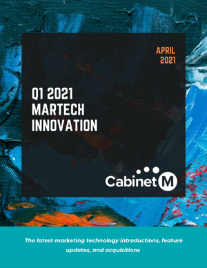 Q1 2021 MarTech Innovation Report Cover