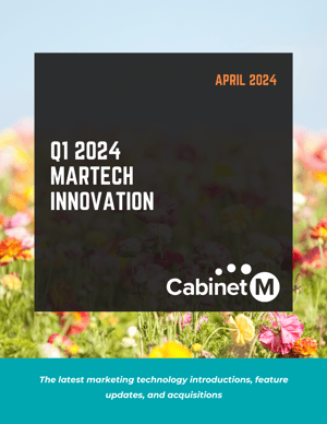 Q1 2024 MarTech Innovation Report Cover