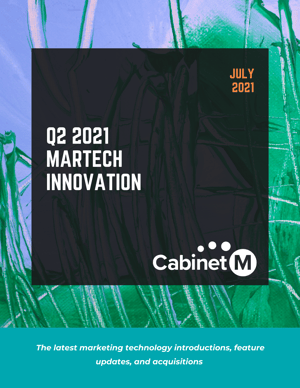 Q2 2021 MarTech Innovation Report Cover