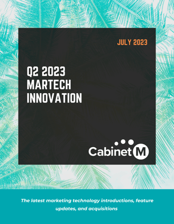 Q2 2023 MarTech Innovation Report Cover