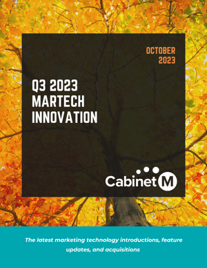 Q3 2023 MarTech Innovation Report Cover