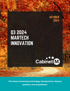 Q3 2024 Martech Innovation Report Cover