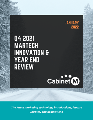 Q4 – Year End 2021 MarTech Innovation Report Cover